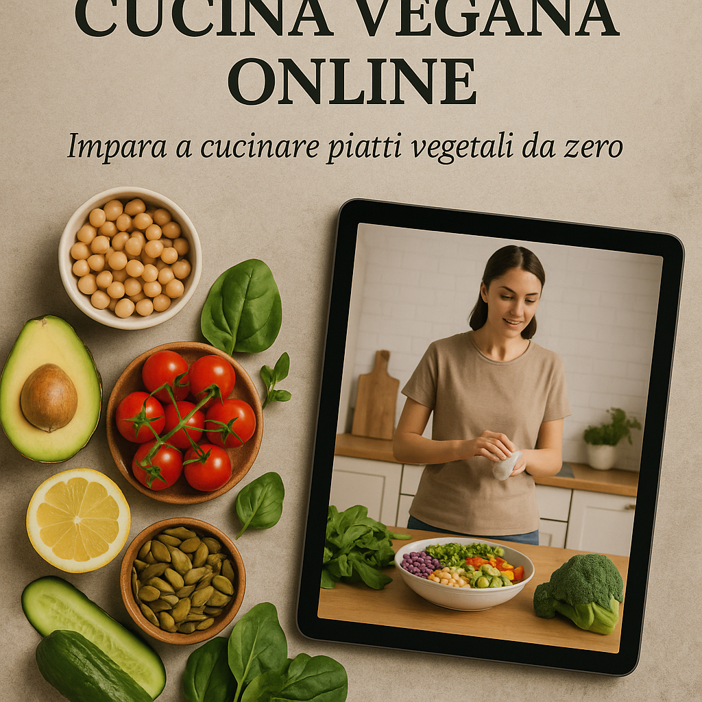 Corso di cucina vegana: il percorso base per imparare a cucinare vegetale da zero