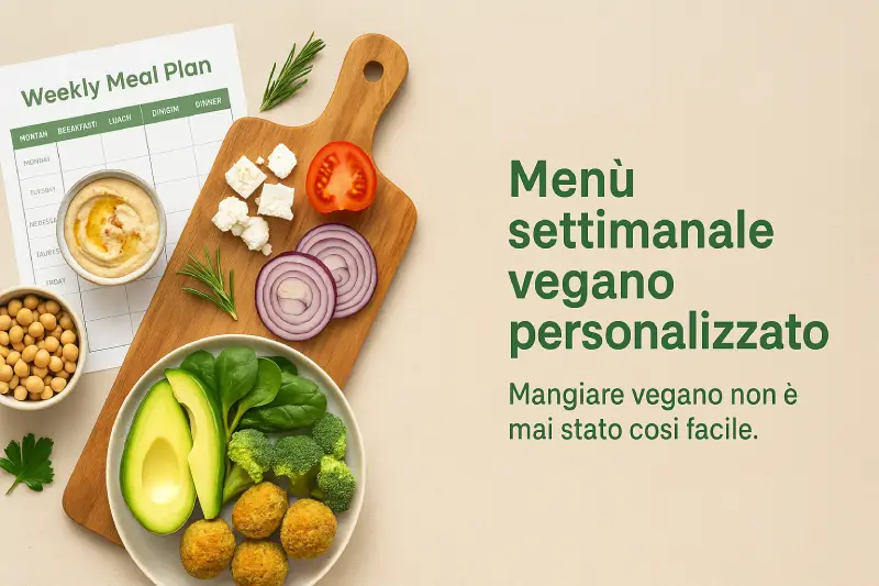 Menù settimanale vegano