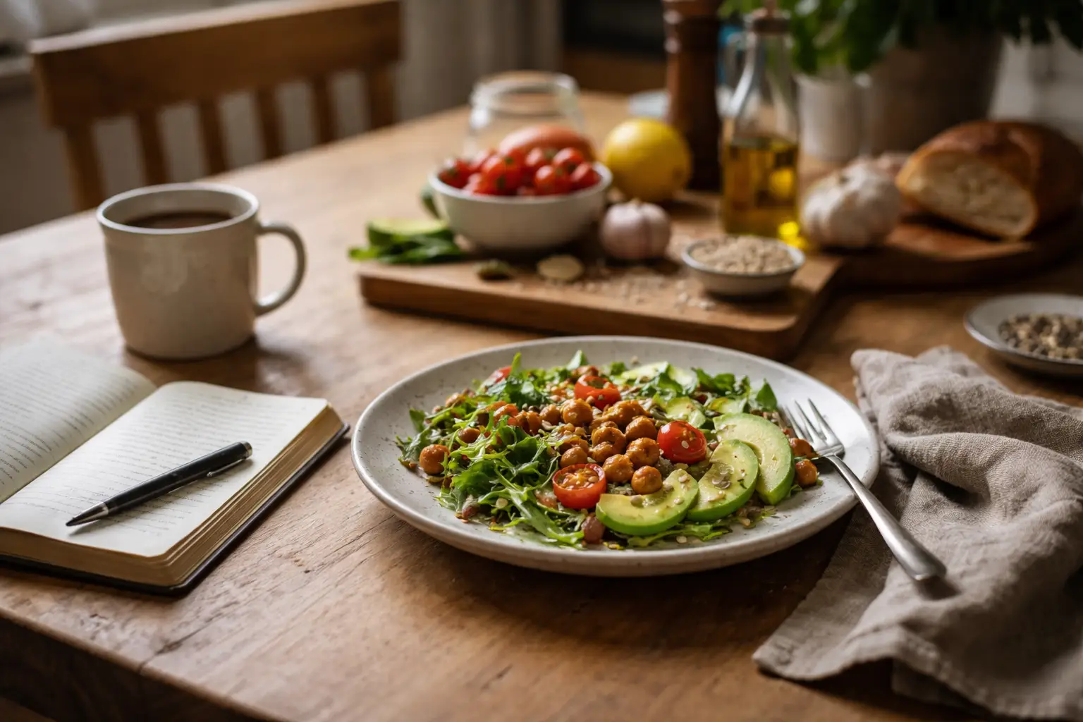 Preparazione di una ricetta di cucina vegana pratica e veloce