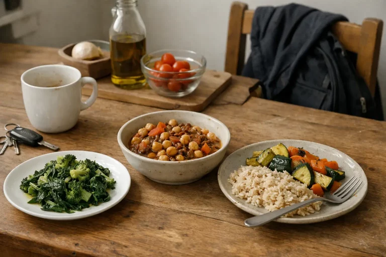 Scena quotidiana di vita reale che rappresenta cosa significa vivere vegano oggi con semplicità e normalità